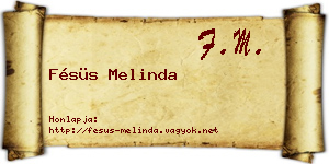 Fésüs Melinda névjegykártya